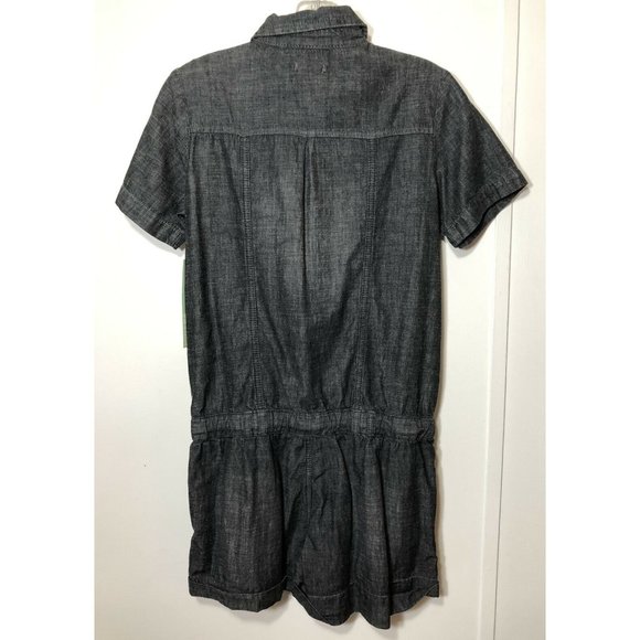 Kersh Blue Denim Chambray Romper Snap Front - Picture 4 of 7